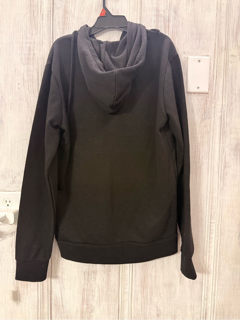 Power Ranger Black Zip-Up Hoodie with Multicolor Ranger Emblems - Picture 6 of 6